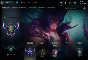 Diamante 4 - lvl 382 - 123 skins - League of Legends LOL