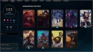 Diamante 4 - lvl 382 - 123 skins - League of Legends LOL