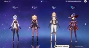 Conta genshin impact AR-8 Ganyu,Mona,Jean