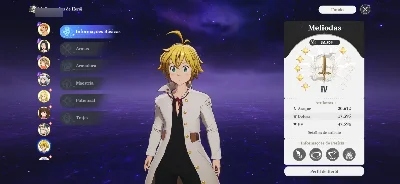 Conta avançada de Seven Deadly Sins: Origin