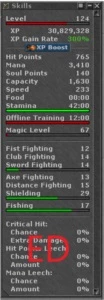ED 124 + EK 96 [PREMMY ATIVA) + ADDONS FULL + CASA EM EDRON - Tibia