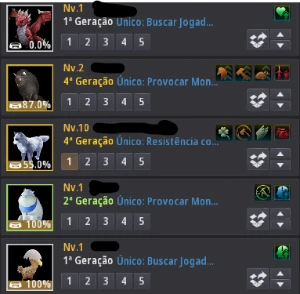 Sorc 63 287/289/328 + Unicornio + 2 partes da bússola  - Black Desert