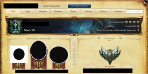 Conta Borda De Gold ( 2 Skins Vitoriosas, 23 Skins, Raras ) - League of Legends LOL