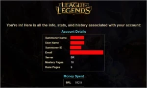 Conta LoL Platina 3, 123 Champions, 51 Skins, 9 Rune Pages - League of Legends