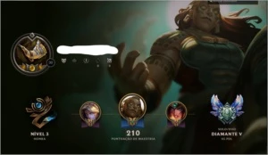 Conta League Of Legends Diamante 5 / 12 Skins / 62 Campeões LOL