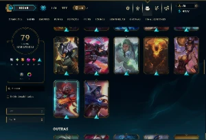 Unranked com 135 Champs e 79 Skins ( ADC / MID ) - League of Legends LOL