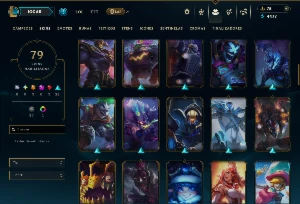 Unranked com 135 Champs e 79 Skins ( ADC / MID ) - League of Legends LOL