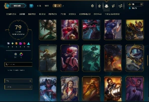Unranked com 135 Champs e 79 Skins ( ADC / MID ) - League of Legends LOL