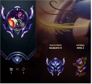 CONTA D4 LEAGUE OF LEGENDS LOL