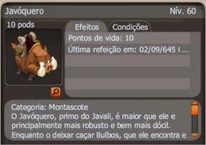 Javóquero item raro no servidor Spiritia - Dofus