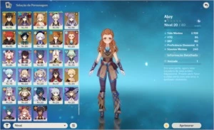 CONTA GENSHIN IMPACT AR 56  10 PERSONAGENS 5* QUASE TODOS T4