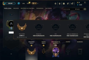 Ouro 2 com 40 Champs e 5 Skins