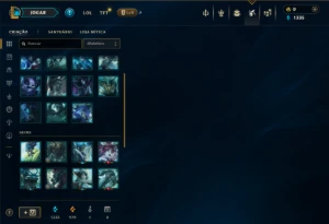 Ouro 2 com 40 Champs e 5 Skins - League of Legends LOL