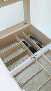 Porta-Óculos Branco com 10 Divisões - Artesanato e Personalizados