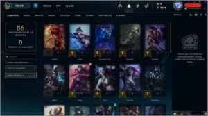 Conta LoL, LVL 43 Unranked, 31 Campeões, 12 Skins - League of Legends