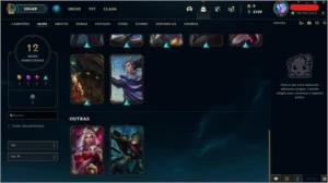 Conta LoL, LVL 43 Unranked, 31 Campeões, 12 Skins - League of Legends