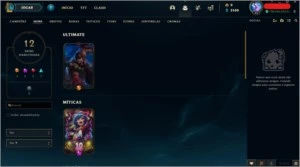 Conta LoL, LVL 43 Unranked, 31 Campeões, 12 Skins - League of Legends