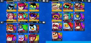 38k troféus conta full brawlers + 58 brawlers nível máximo - Brawl Stars