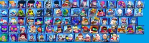 38k troféus conta full brawlers + 58 brawlers nível máximo - Brawl Stars