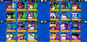 38k troféus conta full brawlers + 58 brawlers nível máximo - Brawl Stars