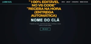 🤖 Site/Landing Page Premium Para Guildas e Line-ups de eSpo - Free Fire