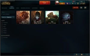 CONTA LEAGUE OF LEGENDS LOL