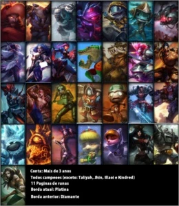 CONTA LEAGUE OF LEGENDS LOL