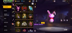 Conta Free Fire gemada todos os passes