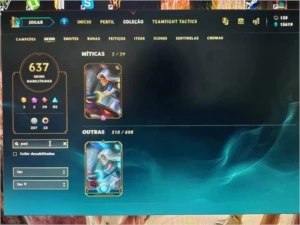 Conta LOL - 637 skins - League of Legends