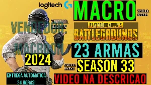 MACRO - PUBG STEAM E PUBG LITE - (VITALICIO) MOUSES LOGITECH