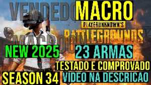 MACRO - PUBG STEAM E PUBG LITE - (VITALICIO) MOUSES LOGITECH