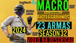 MACRO - PUBG STEAM E PUBG LITE - (VITALICIO) MOUSES LOGITECH