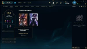 Conta Legue of Legends (lol) antiga (season 2) skins RARAS - League of Legends