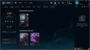 Conta Legue of Legends (lol) antiga (season 2) skins RARAS - League of Legends