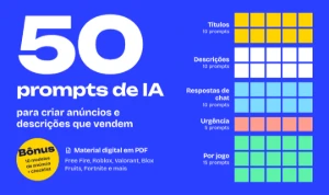 Pack 50 Prompts de IA para Criar Anúncios na  [conteúdo removido]  - eBooks