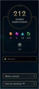 Conta Criada em 2012 LoL Full Champs, 197Skins, 212 Icones. - League of Legends