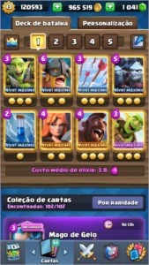 Conta clash royale nv 13 900k moedas