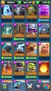 Conta clash royale nv 13 900k moedas