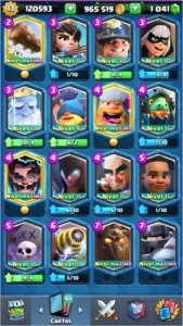 Conta clash royale nv 13 900k moedas