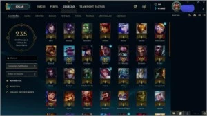 ACC COM 41K ESSÊNCIA AZUL 92 CHAMPS E 45 SKINS POR R$ 215,99 - League of Legends LOL