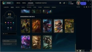 ACC COM 41K ESSÊNCIA AZUL 92 CHAMPS E 45 SKINS POR R$ 215,99 - League of Legends LOL