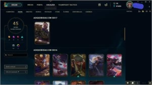 ACC COM 41K ESSÊNCIA AZUL 92 CHAMPS E 45 SKINS POR R$ 215,99 - League of Legends LOL