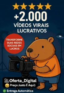 🌟Pacote com + 2.000 Vídeos Virais Lucrativos Para Monetizar - Outros