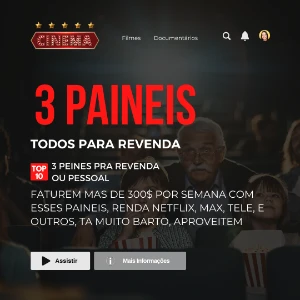 Netflix 3 Paineis De Revenda Qual Quer Plataforma - Outros