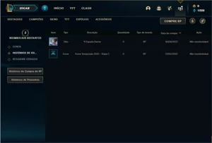 Conta ouro 2 com 36 Champs e 5 Skins ( Email não confirmado) - League of Legends LOL