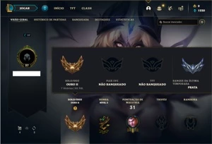 Conta ouro 2 com 36 Champs e 5 Skins ( Email não confirmado) - League of Legends LOL