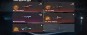 Conta Free Fire  Armas Tributadas (MP40 /SCAR ) Angelical.