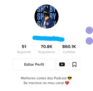 CONTA TIKTOK COM MAIS DE 70 MIL SEGUIDORES - Redes Sociais