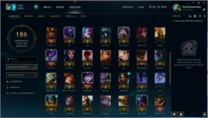 Conta LVL 30 50 Skins 82 Champs 96 Icones OURO 5 - League of Legends LOL