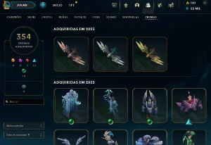 640 skins neo pax sivir e 17 skins miticas ótimo mmr - League of Legends LOL